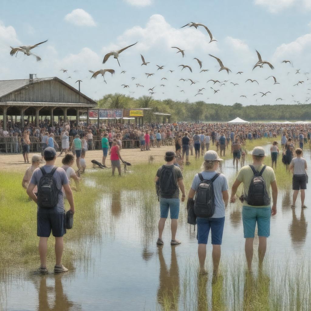 AI-created image of Whooping Crane Festival