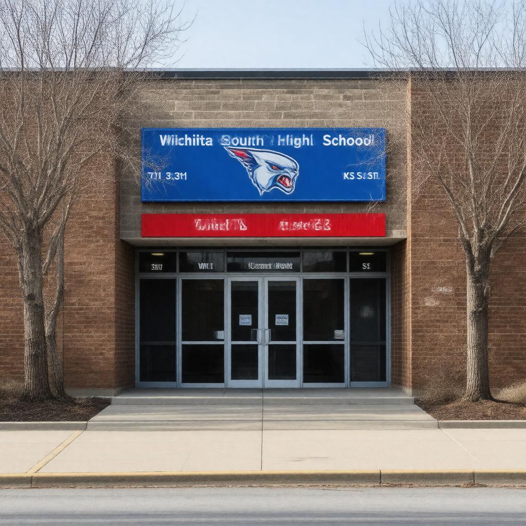 Click to view larger image AI-created image of Wichita South High School