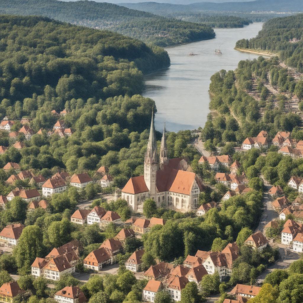AI-created image of Wieblingen
