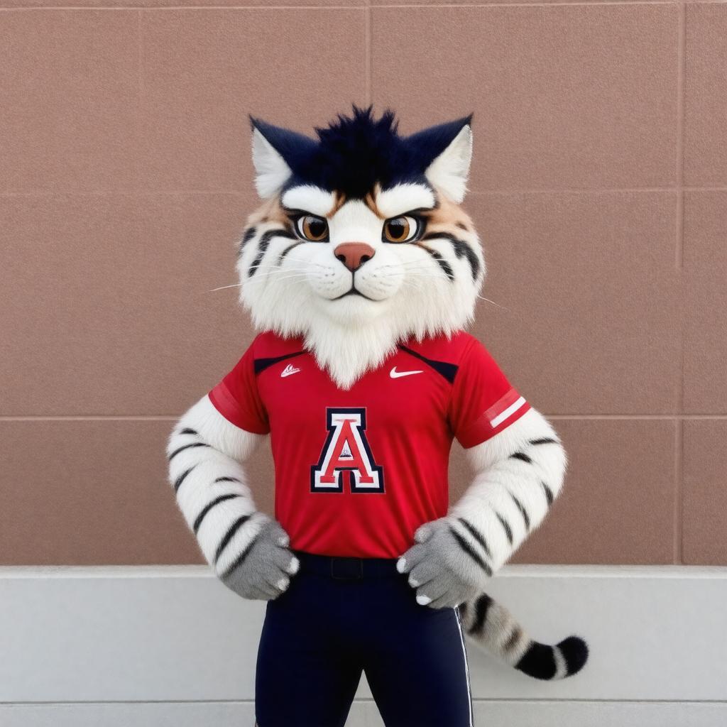 Click to view larger image AI-created image of Wilbur the Wildcat