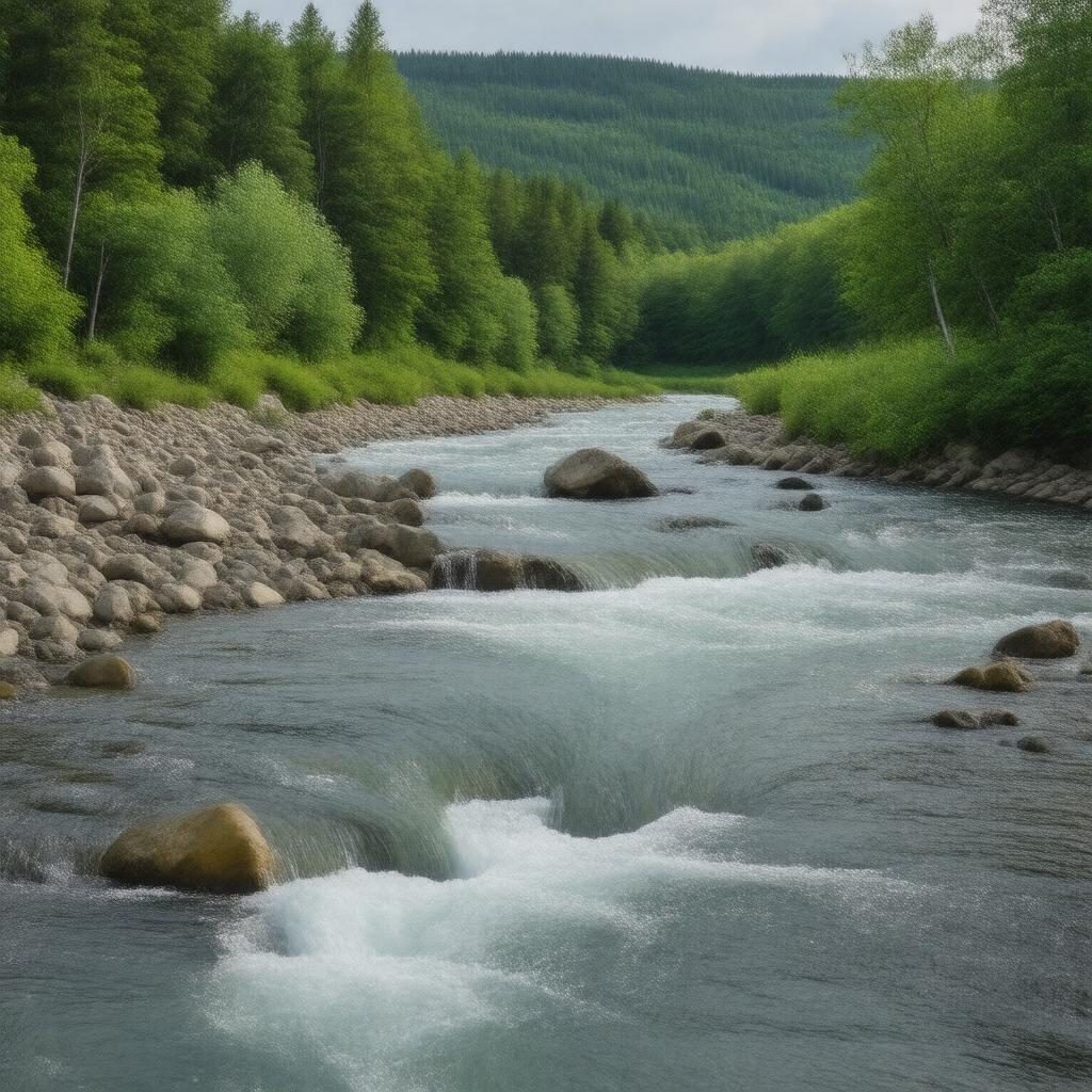 AI-created image of Wild Ammonoosuc River