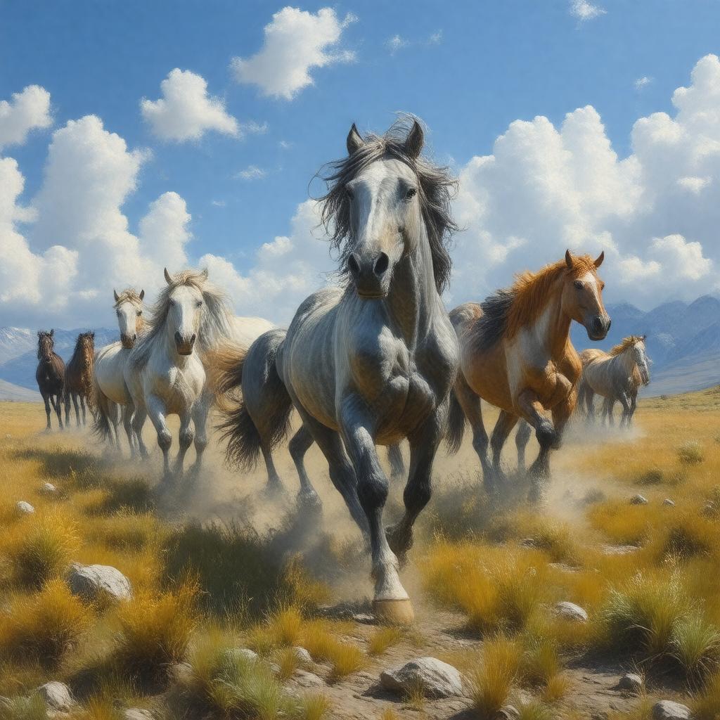 AI-created image of Wild Horses