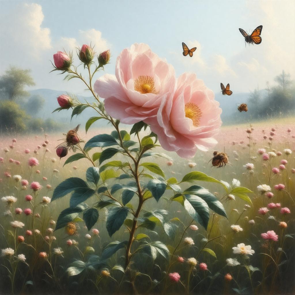 AI-created image of Wild rose