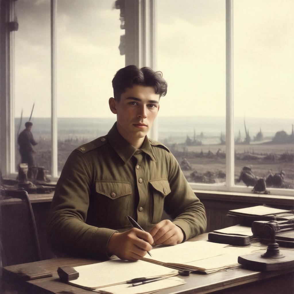 AI-created image of Wilfred Owen