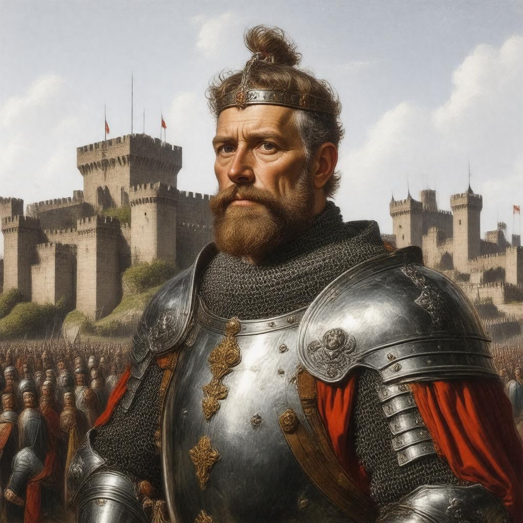 AI-created image of Wilfred of Ivanhoe