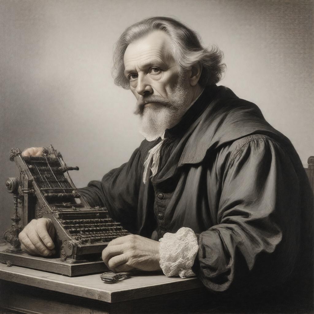 AI-created image of Wilhelm Schickard