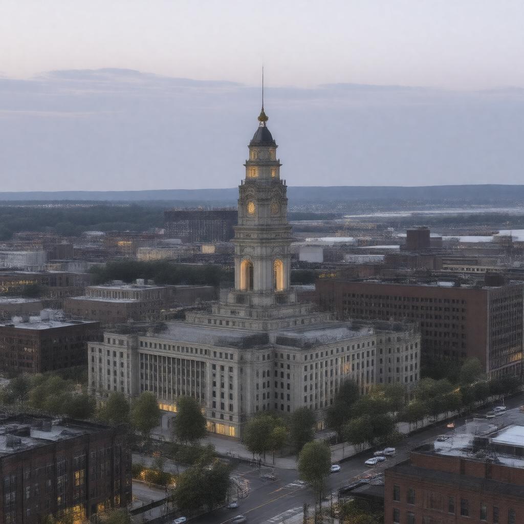 AI-created image of Wilkes-Barre, Pennsylvania, USA