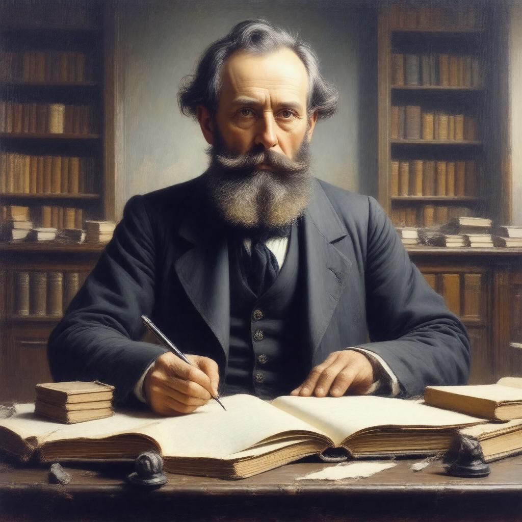 AI-created image of Wilkie Collins