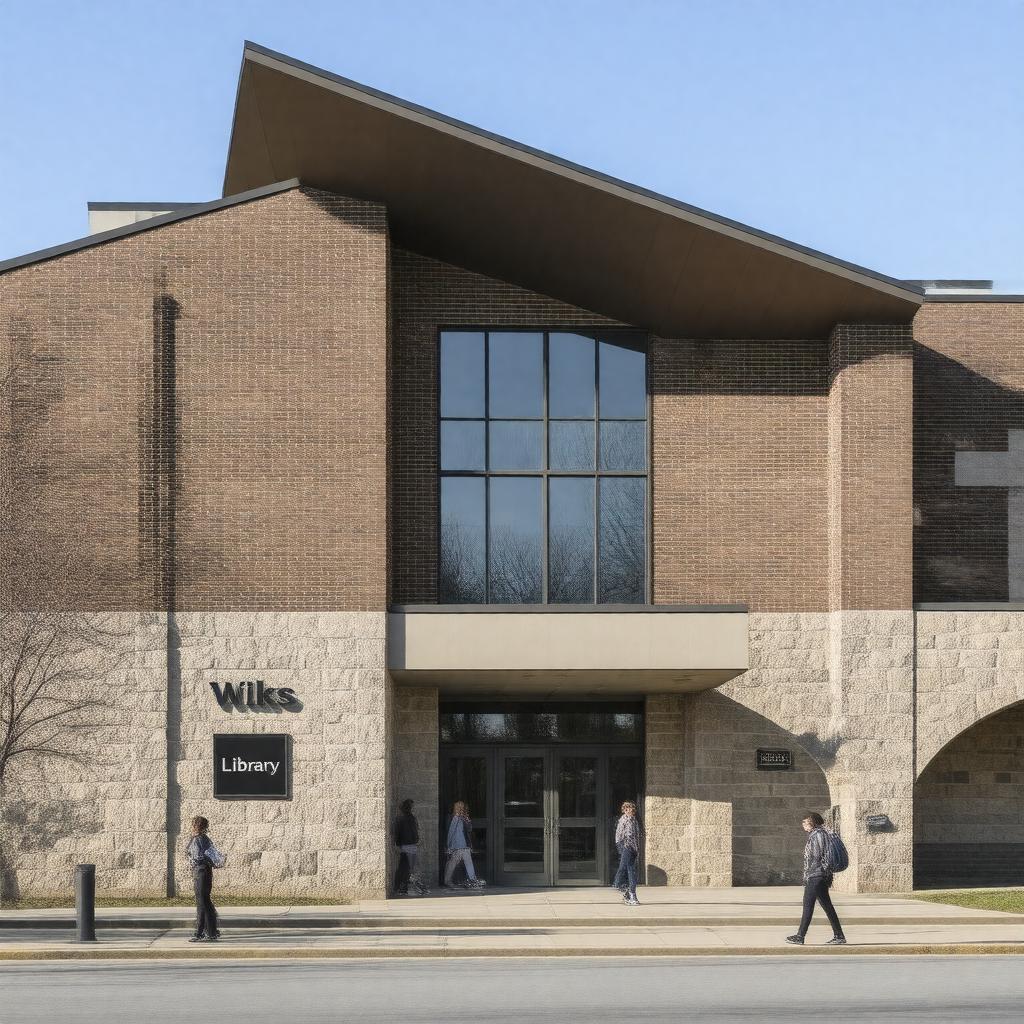Click to view larger image AI-created image of Wilks Library