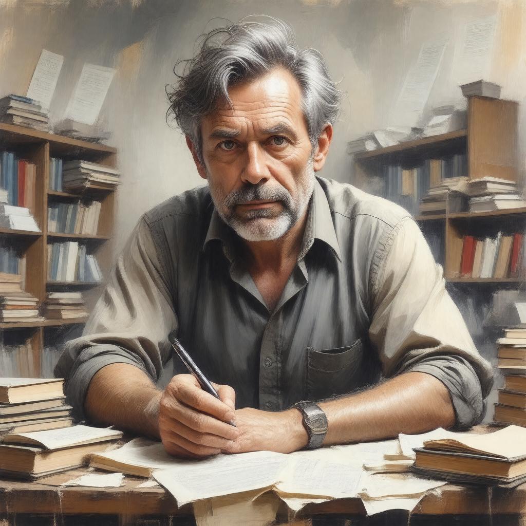 AI-created image of Will Self