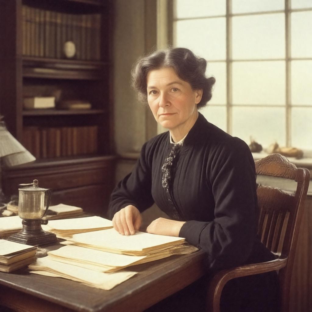 AI-created image of Willa Cather