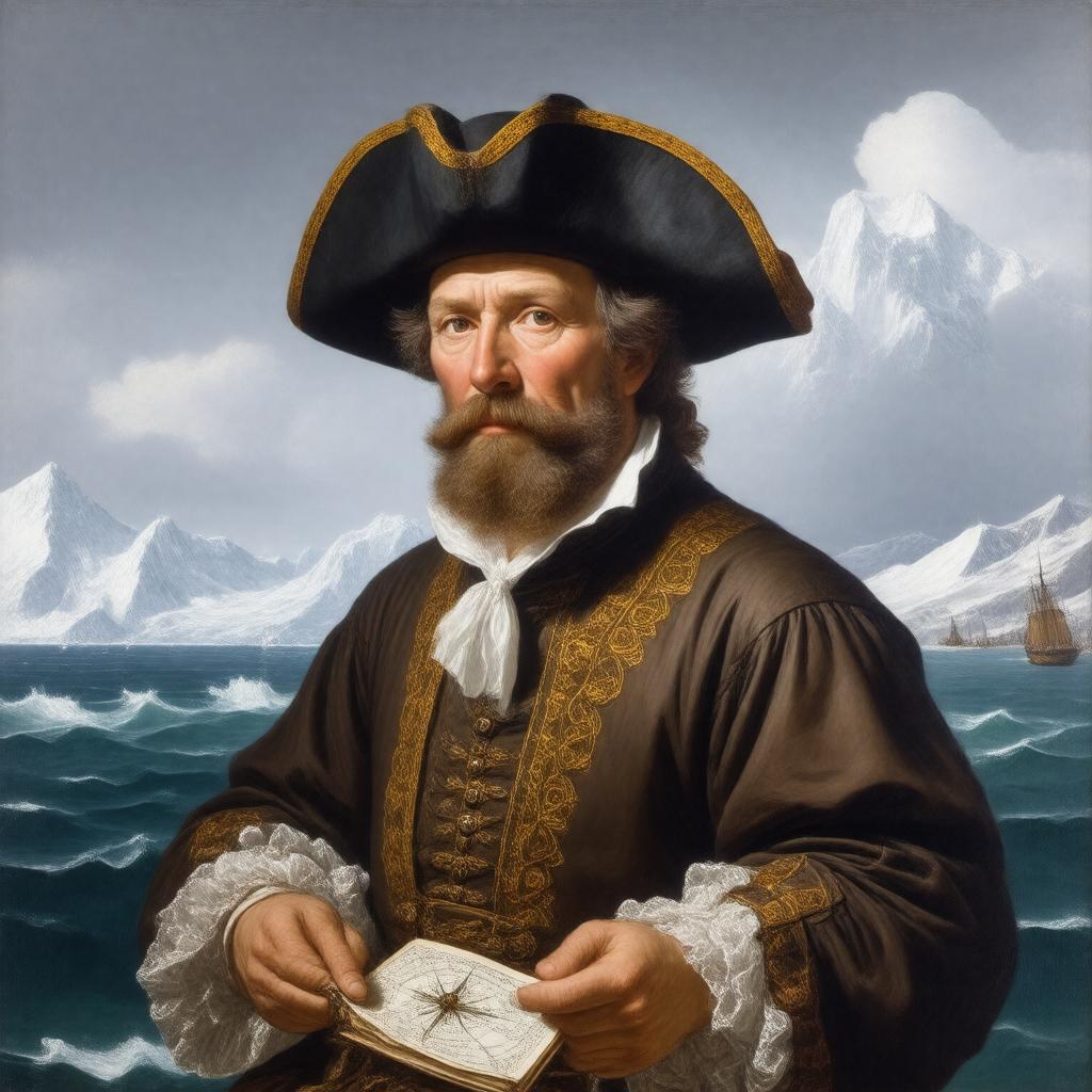 Click to view larger image AI-created image of Willem Barentsz