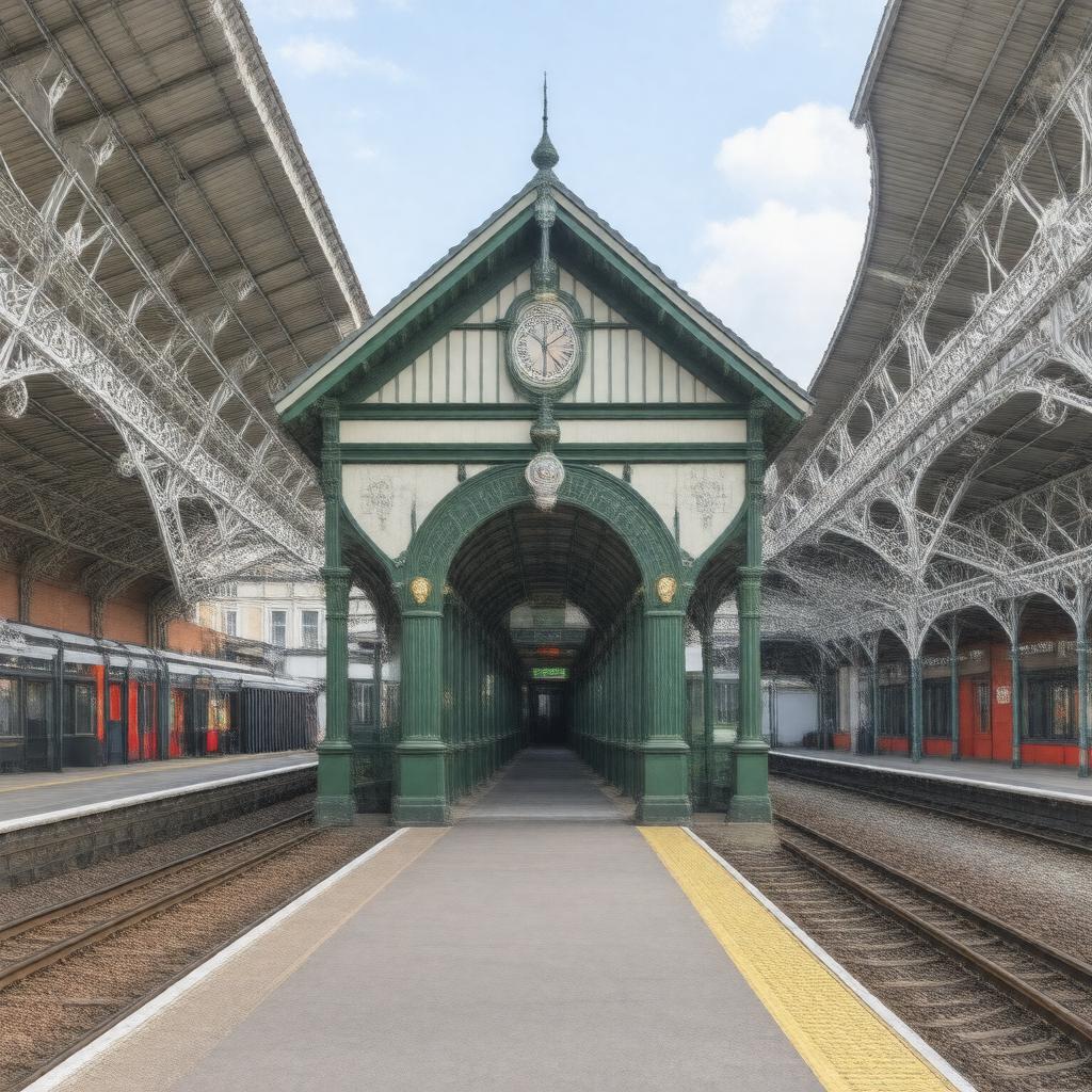 AI-created image of Willesden Green station