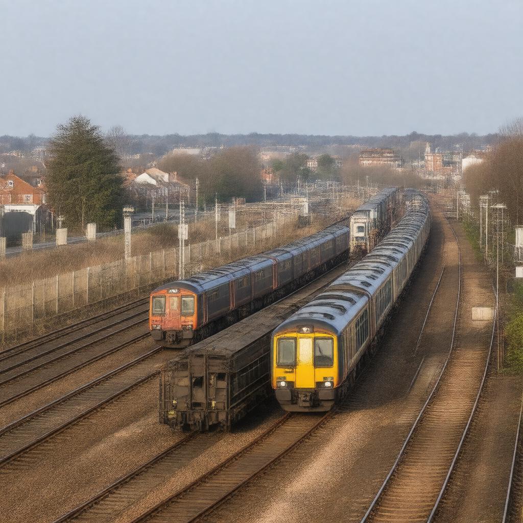 AI-created image of Willesden Junction Sidings