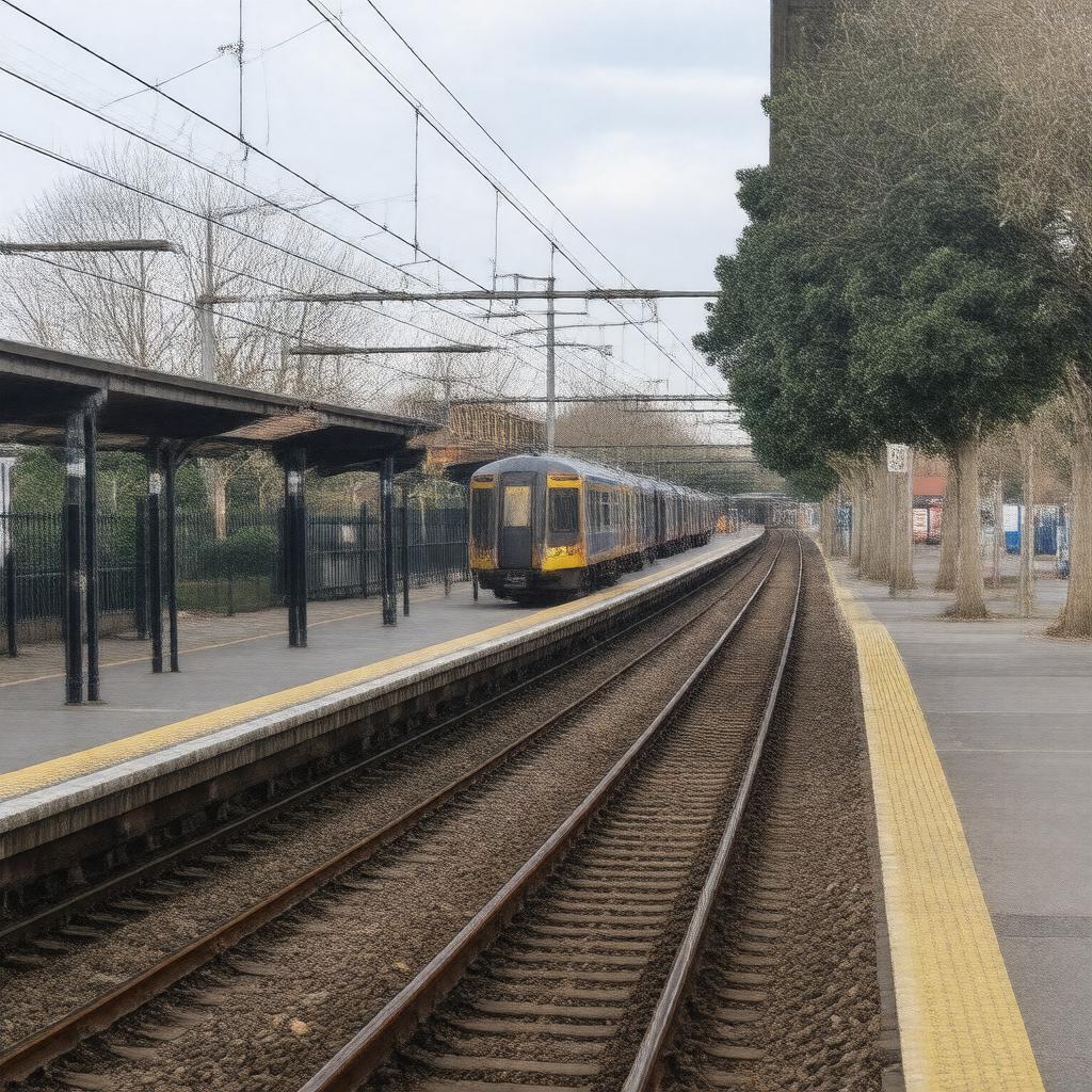 AI-created image of Willesden Junction railway station