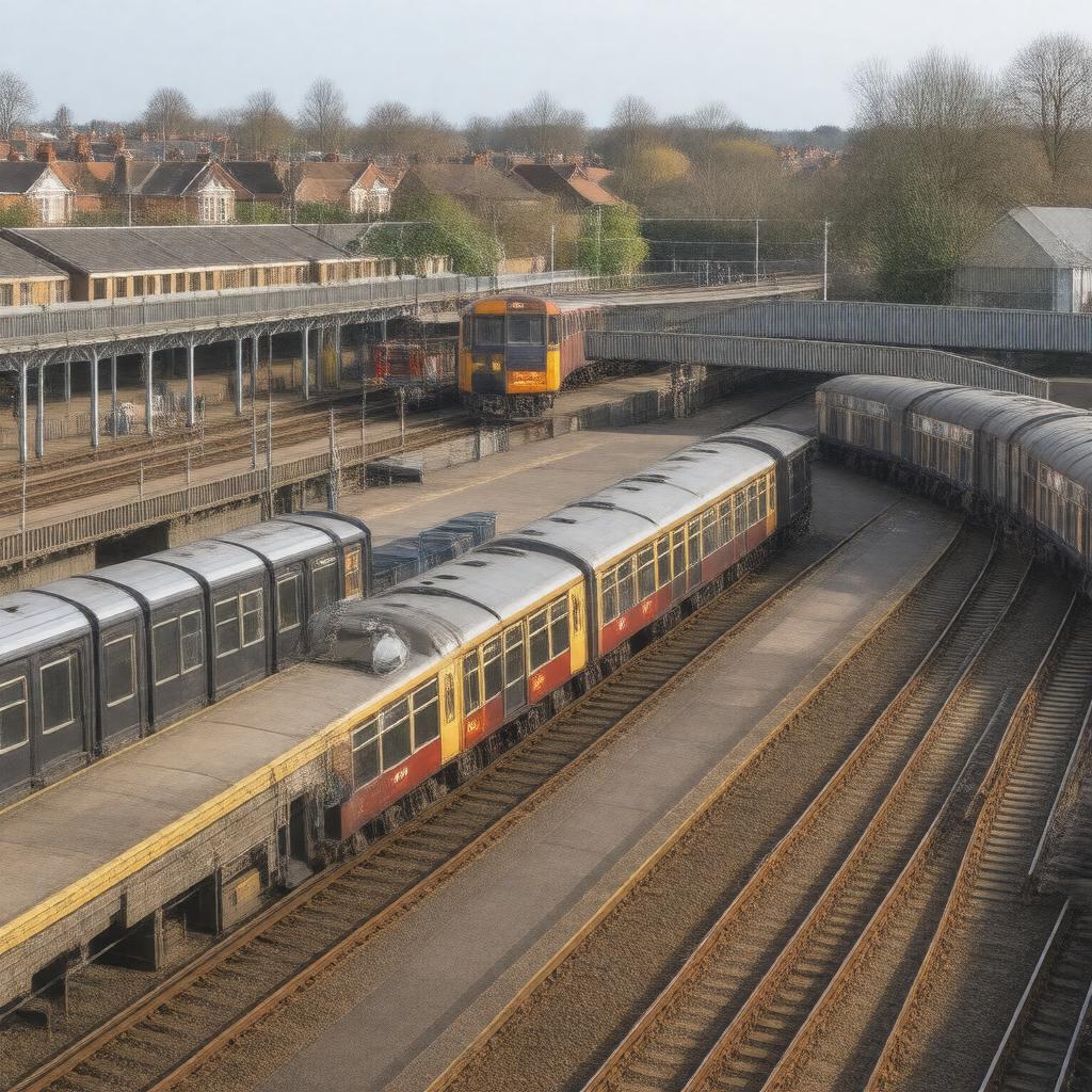 Click to view larger image AI-created image of Willesden Junction station