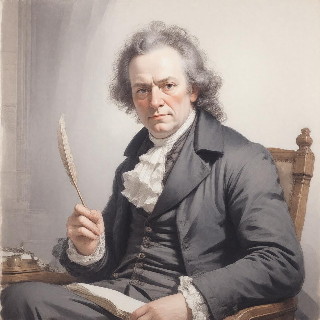 AI-created image of William Blake