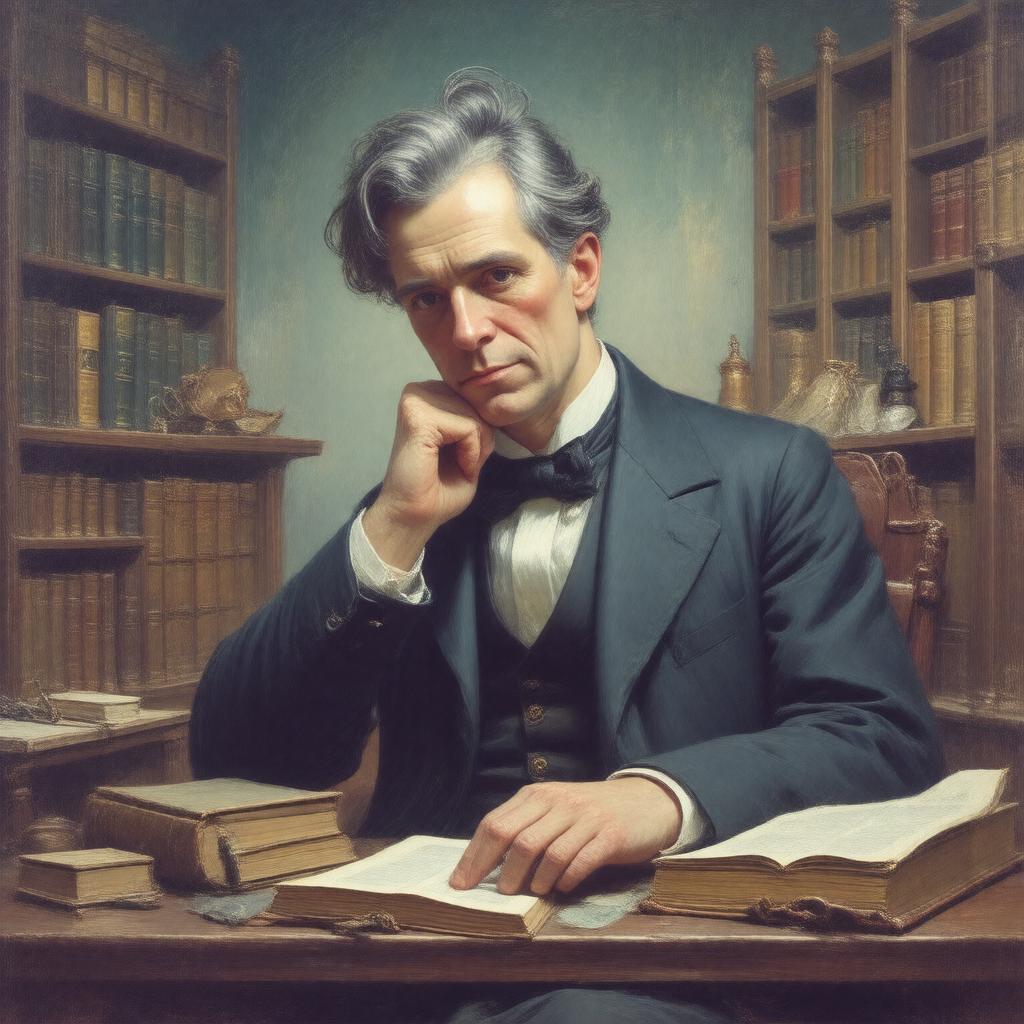 AI-created image of William Butler Yeats