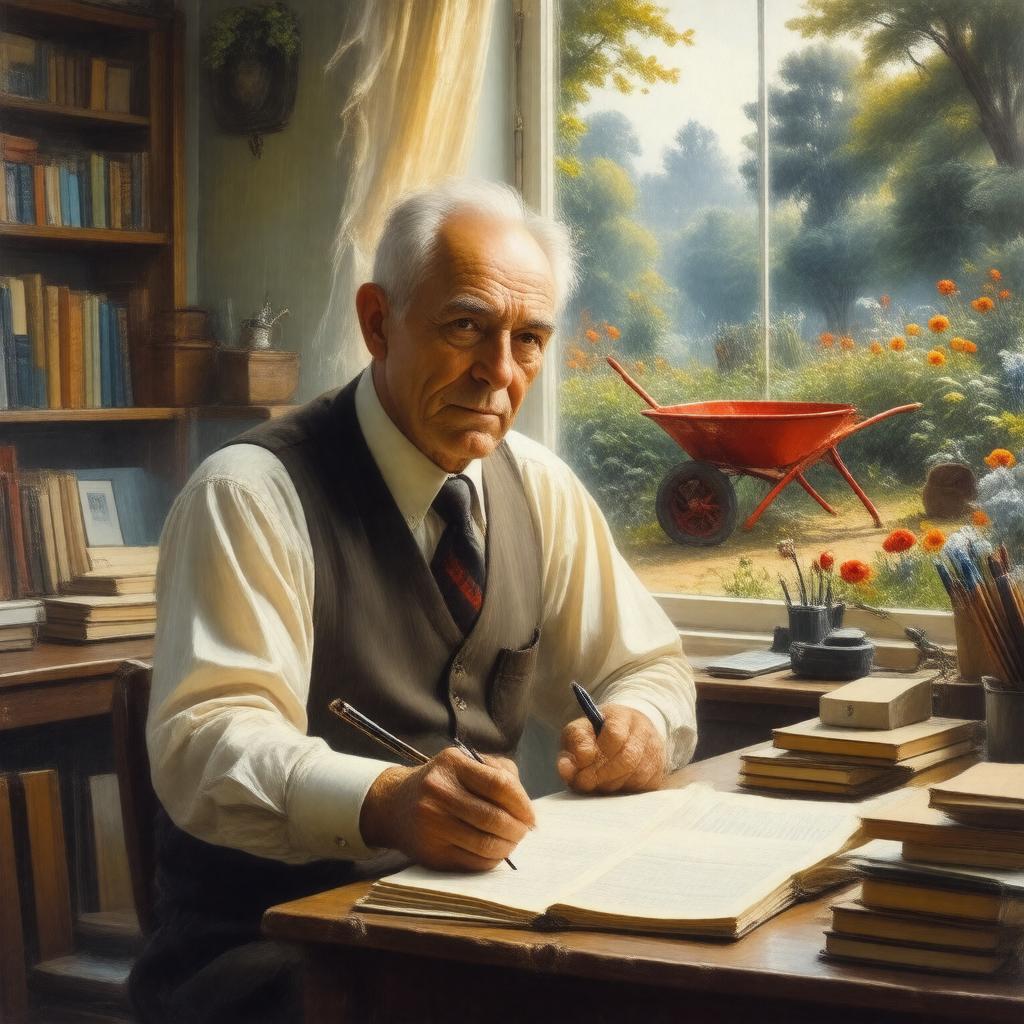 AI-created image of William Carlos Williams