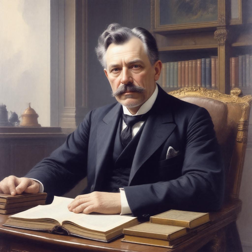AI-created image of William Dean Howells