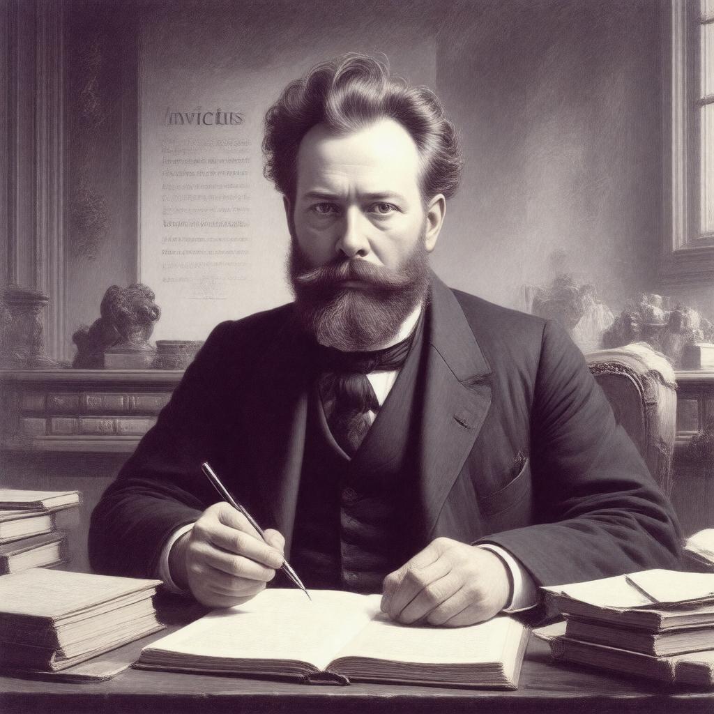 AI-created image of William Ernest Henley