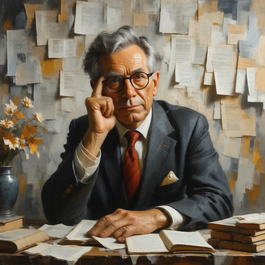 AI-created image of William Gaddis