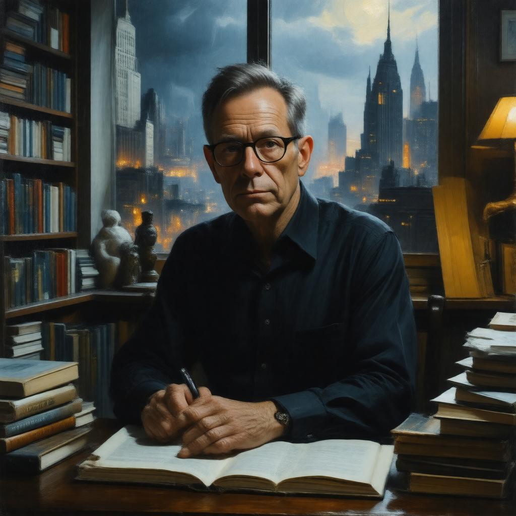 AI-created image of William Gibson