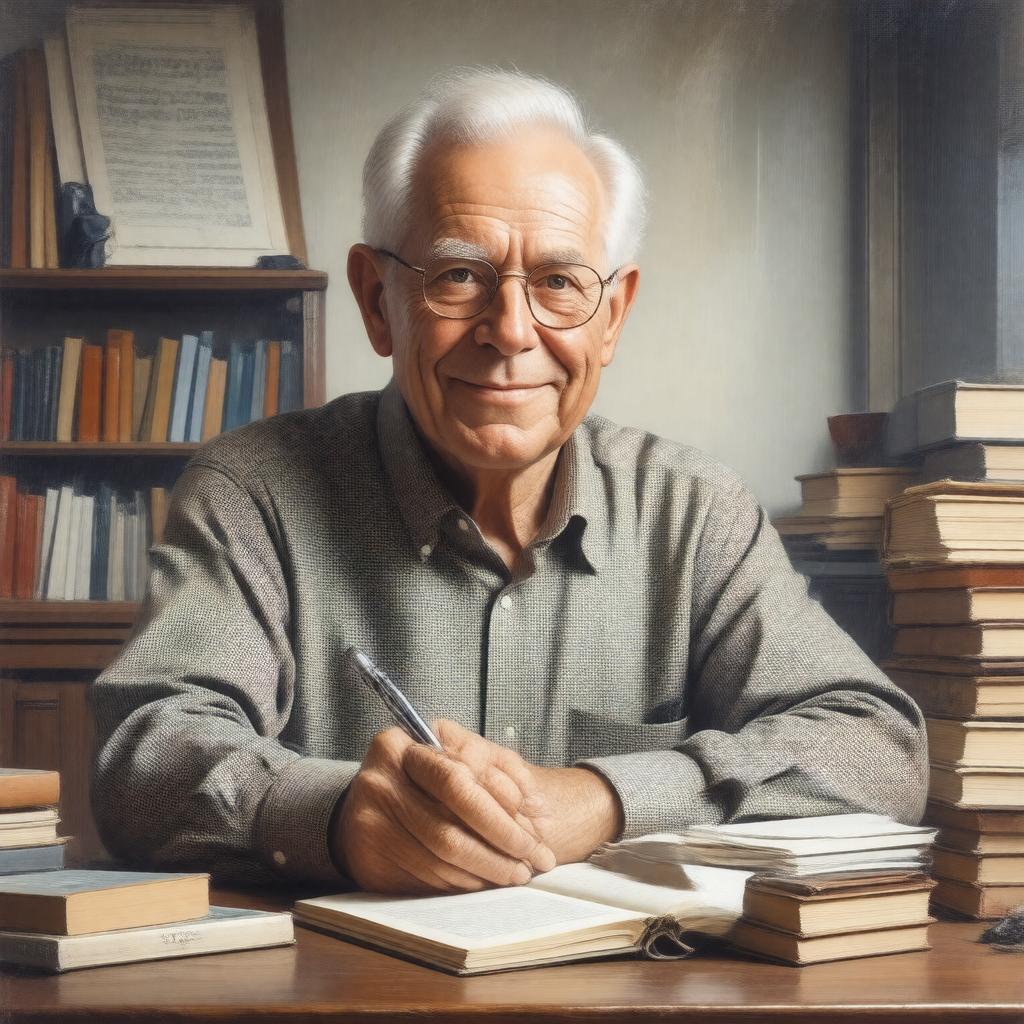 AI-created image of William H. Zinsser