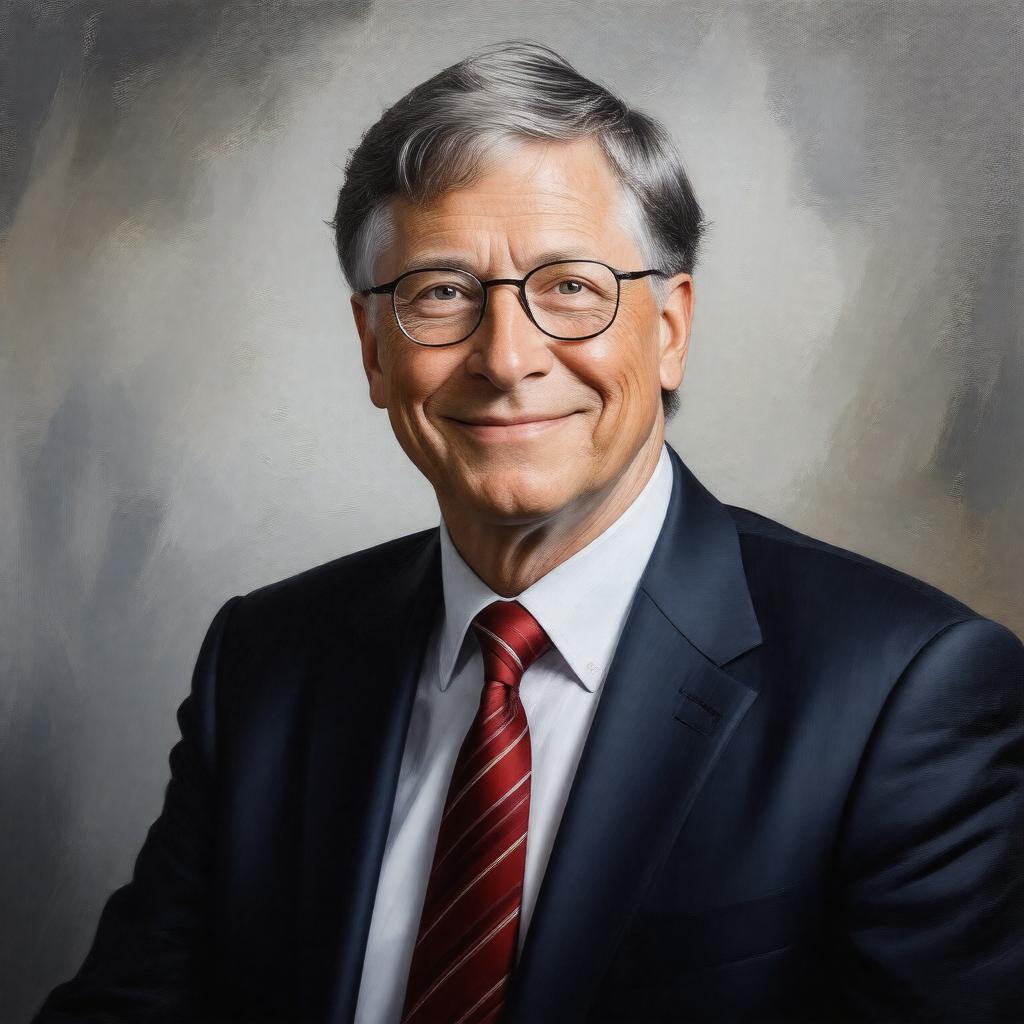 AI-created image of William Henry Gates III