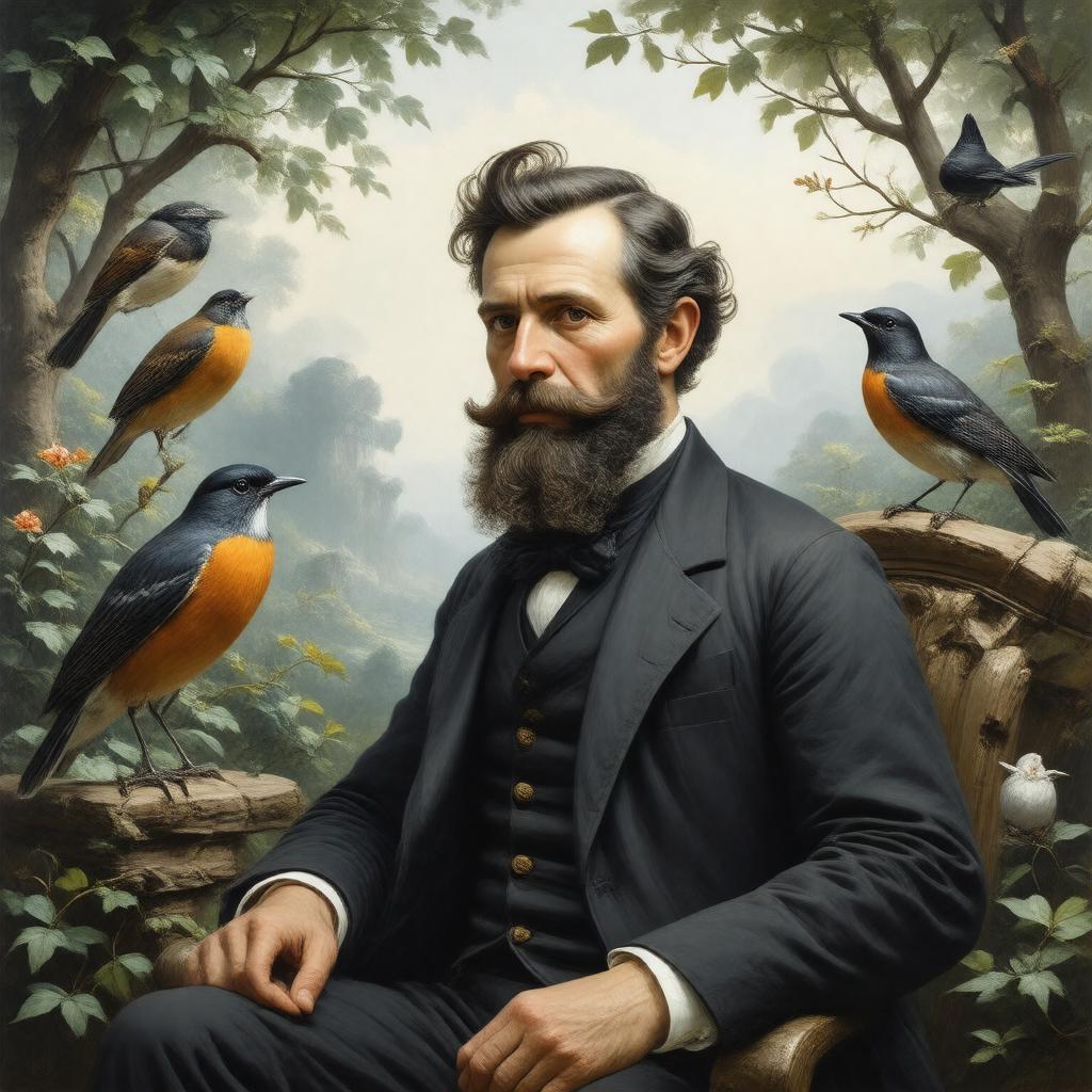 AI-created image of William Henry Hudson