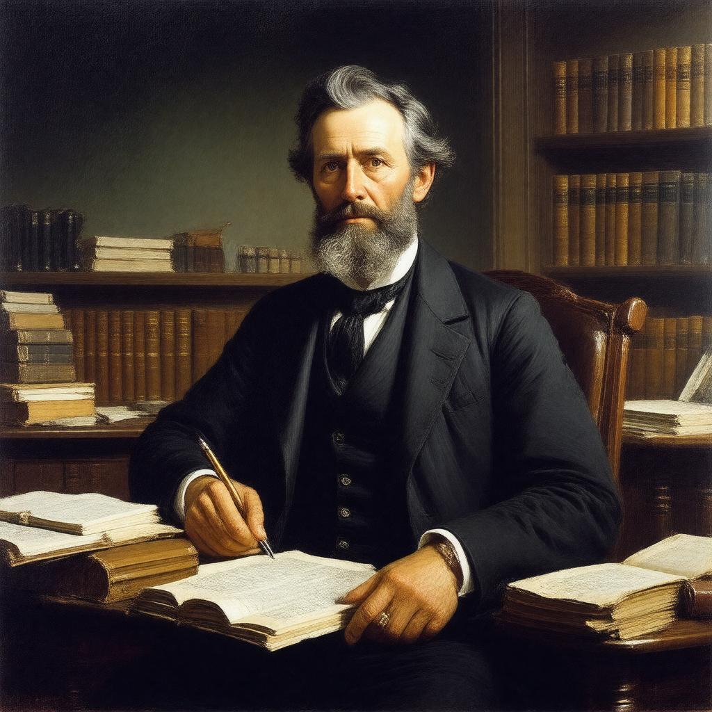 AI-created image of William Hickling Prescott