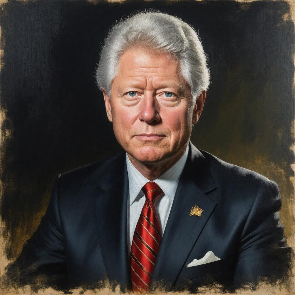 AI-created image of William Jefferson Clinton