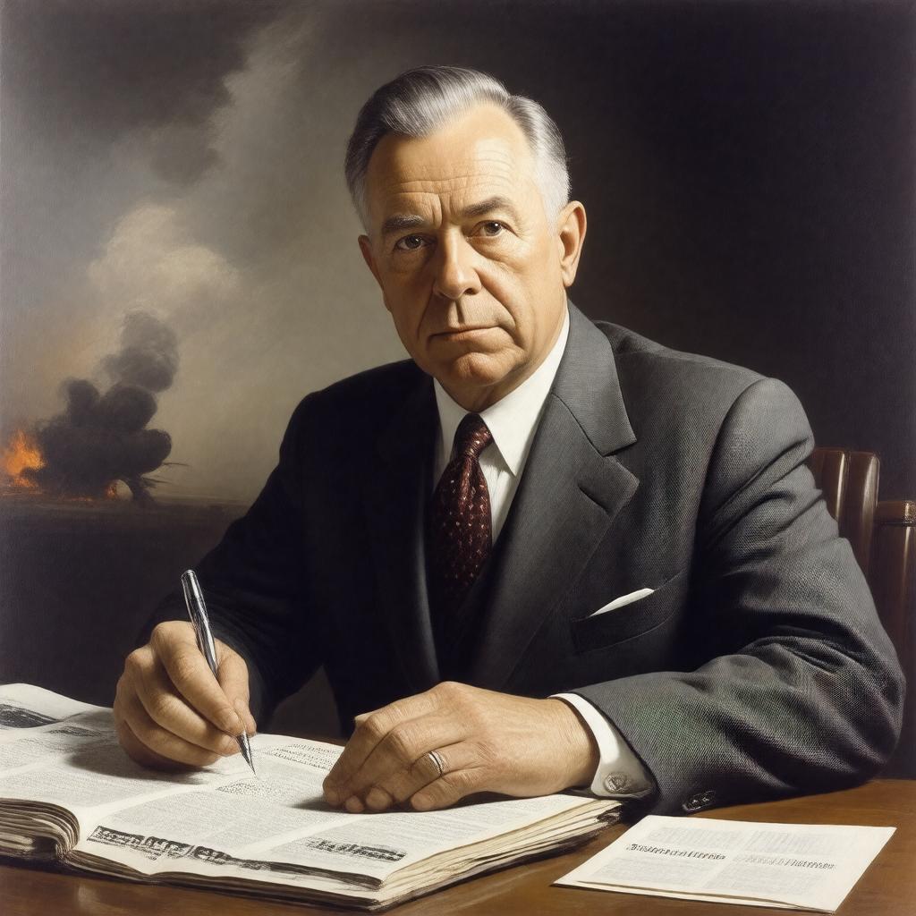 AI-created image of William L. Laurence