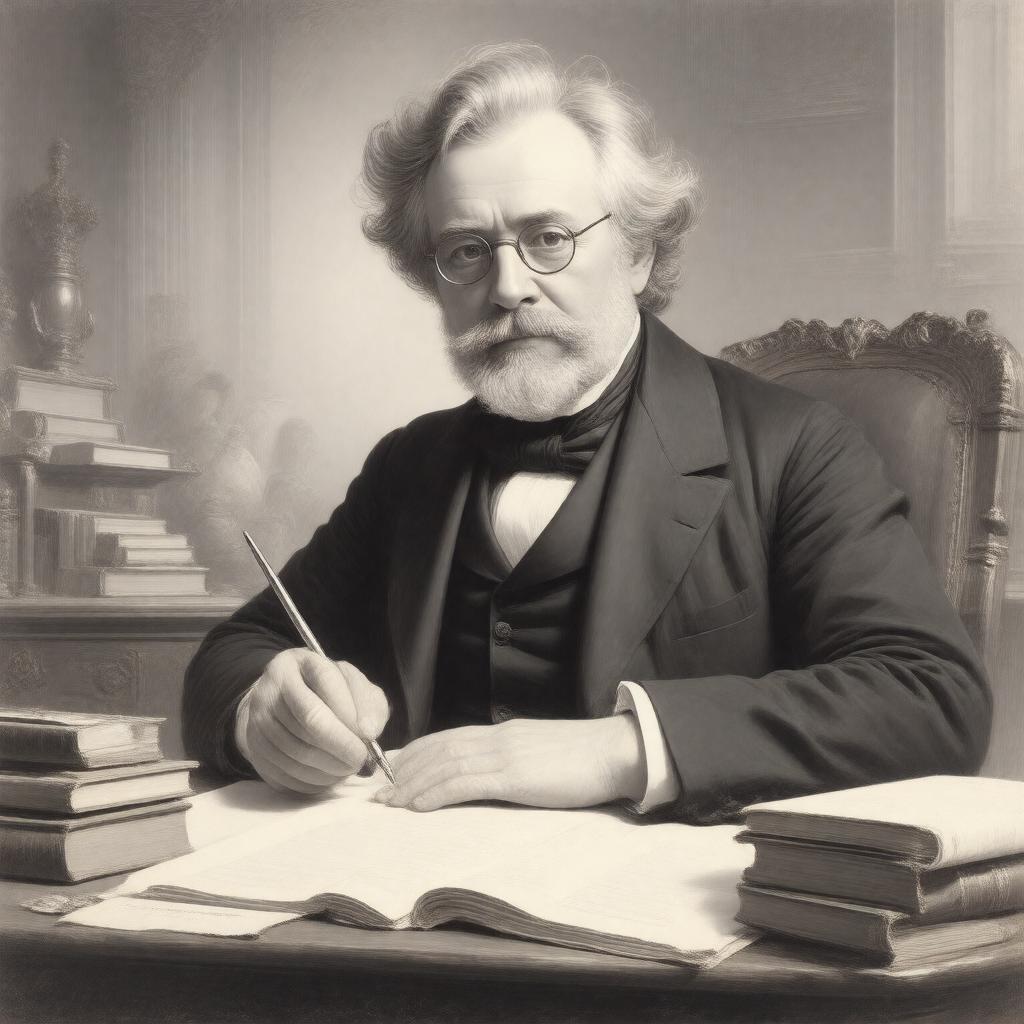 AI-created image of William Makepeace Thackeray