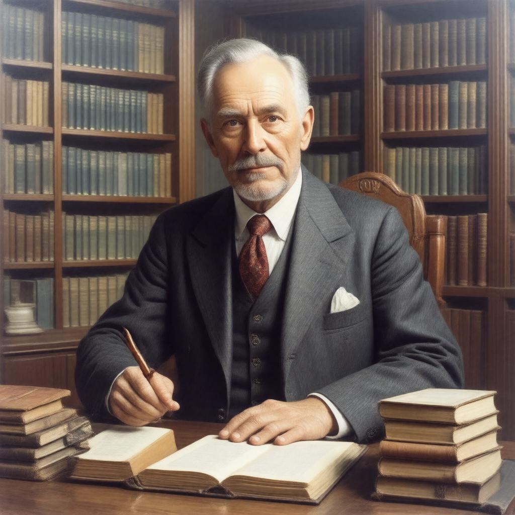 AI-created image of William Manchester