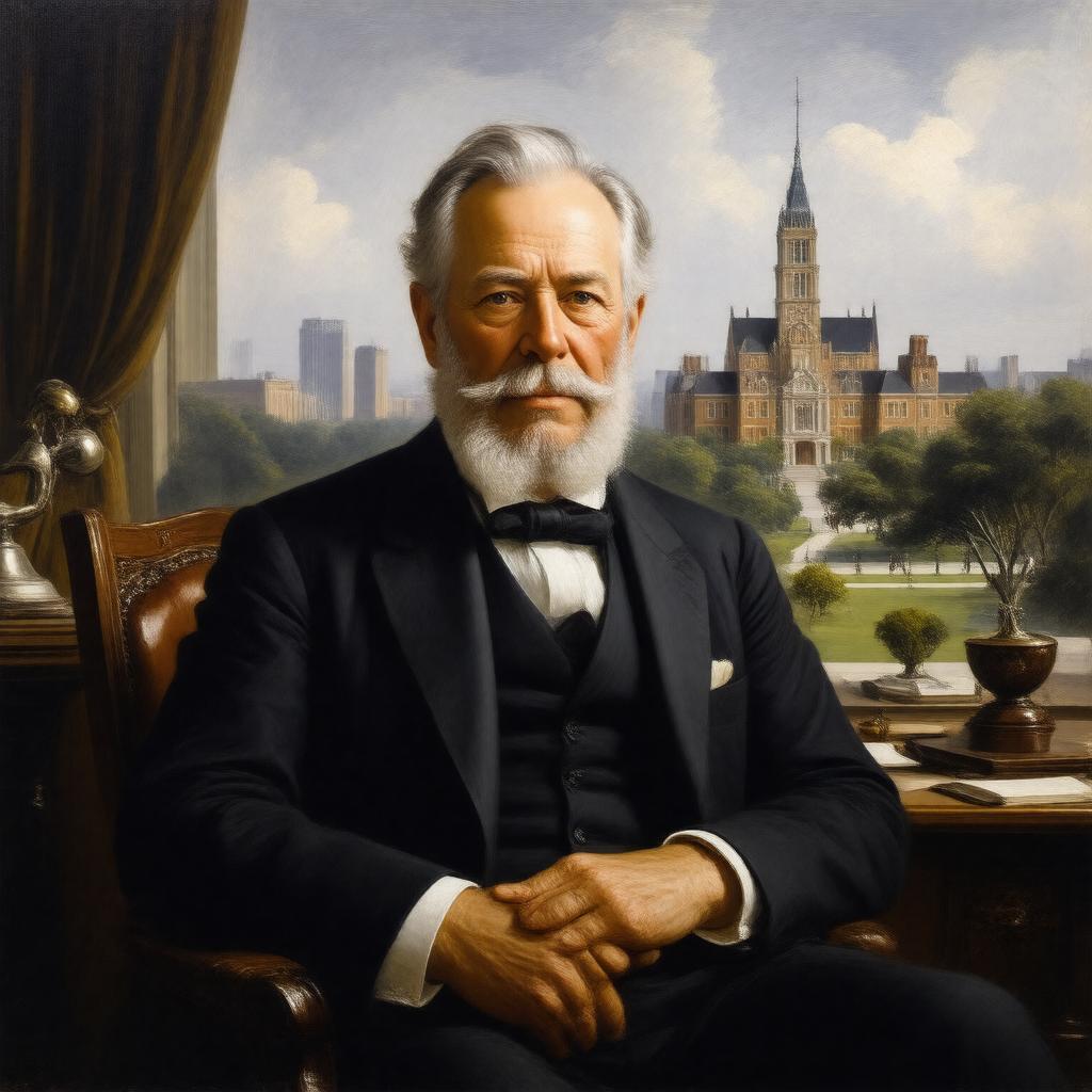 Click to view larger image AI-created image of William Marsh Rice
