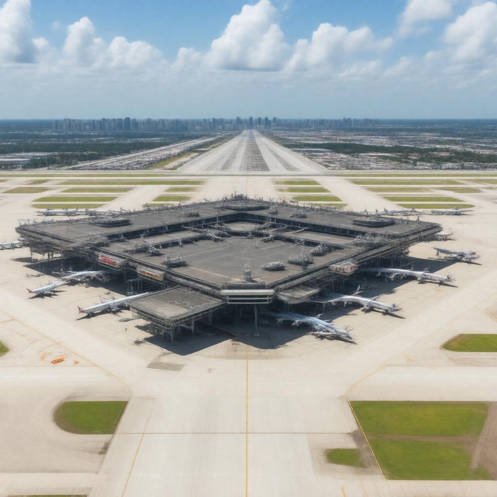 AI-created image of William P. Hobby Airport