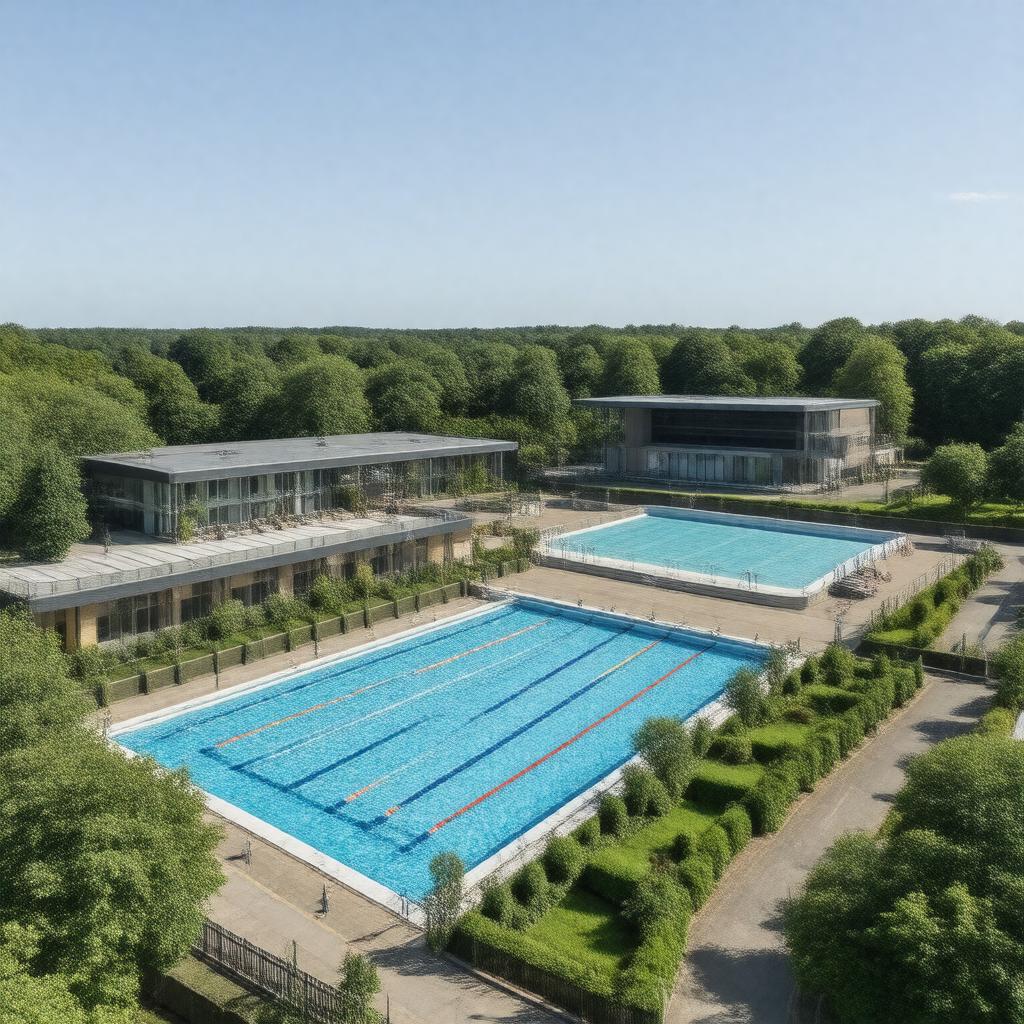 AI-created image of William Penn Leisure Centre