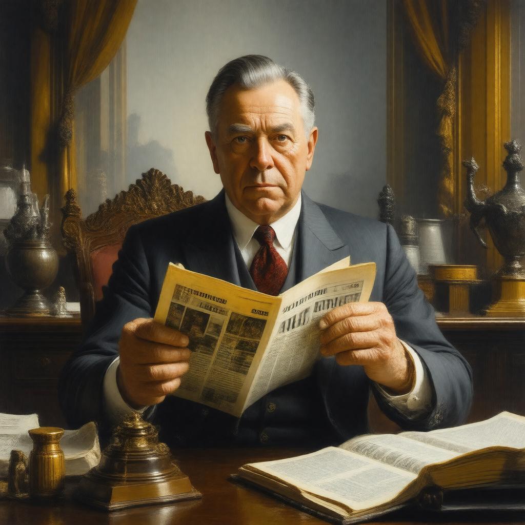 AI-created image of William Randolph Hearst