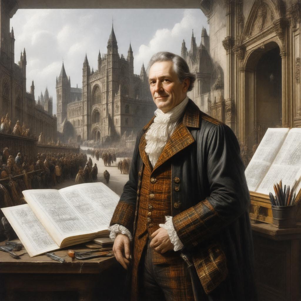 AI-created image of William Robertson (the younger)