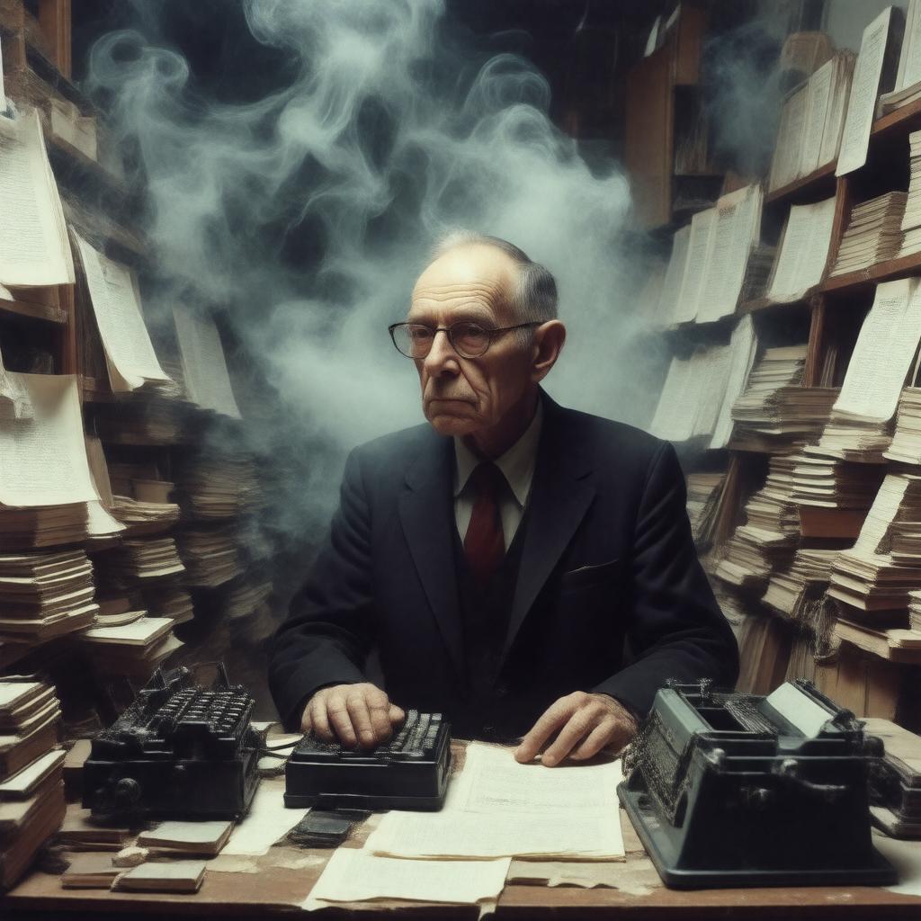 AI-created image of William S. Burroughs