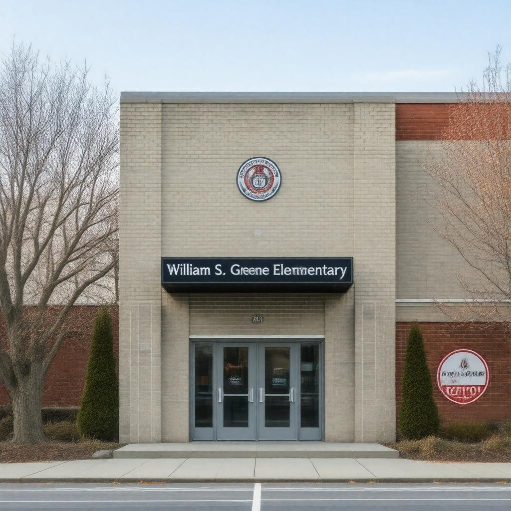 AI-created image of William S. Greene Elementary School