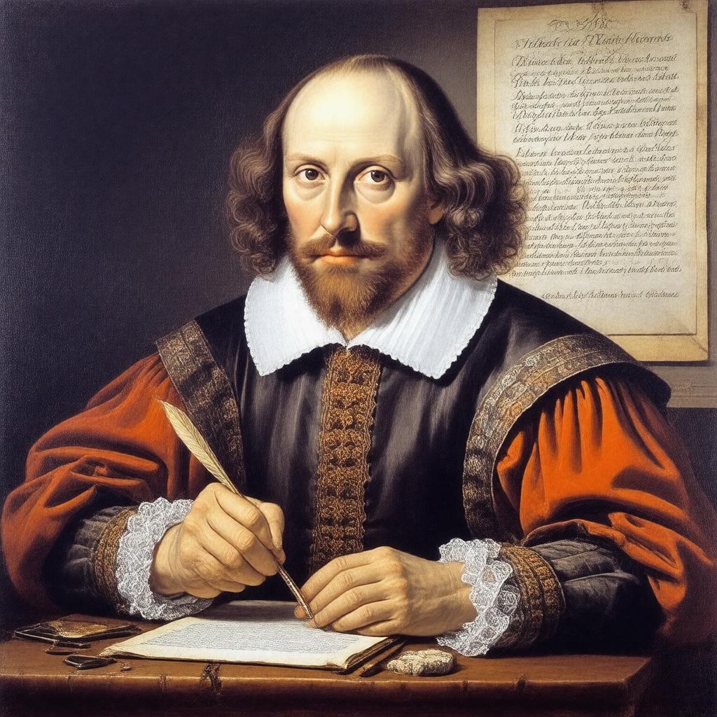 AI-created image of William Shakespeare