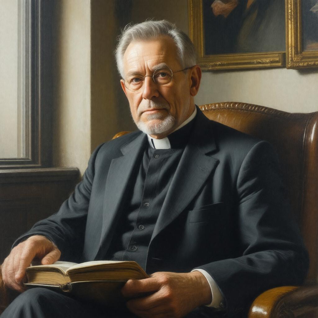 AI-created image of William Sloane Coffin