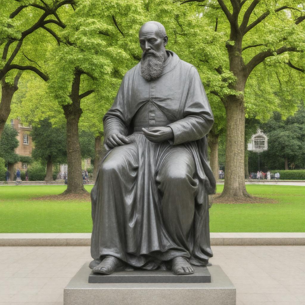Click to view larger image AI-created image of William Tyndale statue