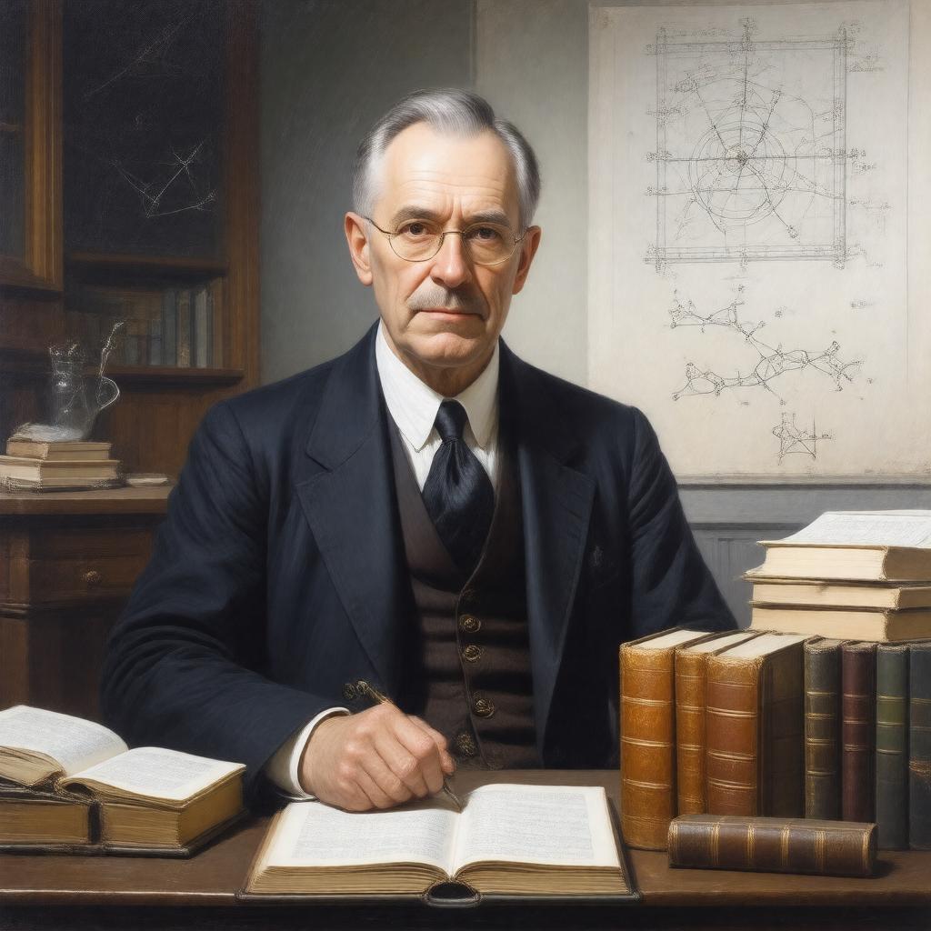 AI-created image of William V. D. Hodge