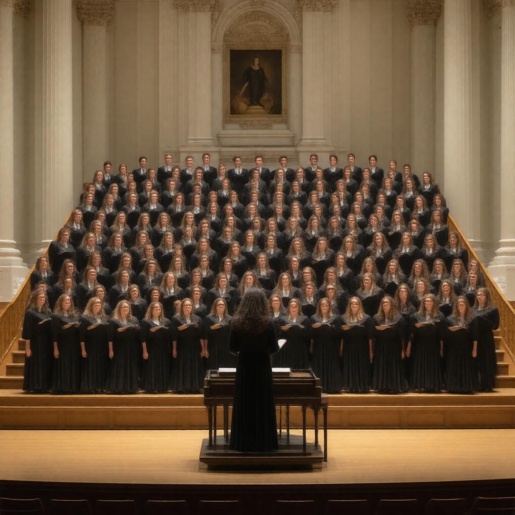 Click to view larger image AI-created image of Williams College Concert Choir