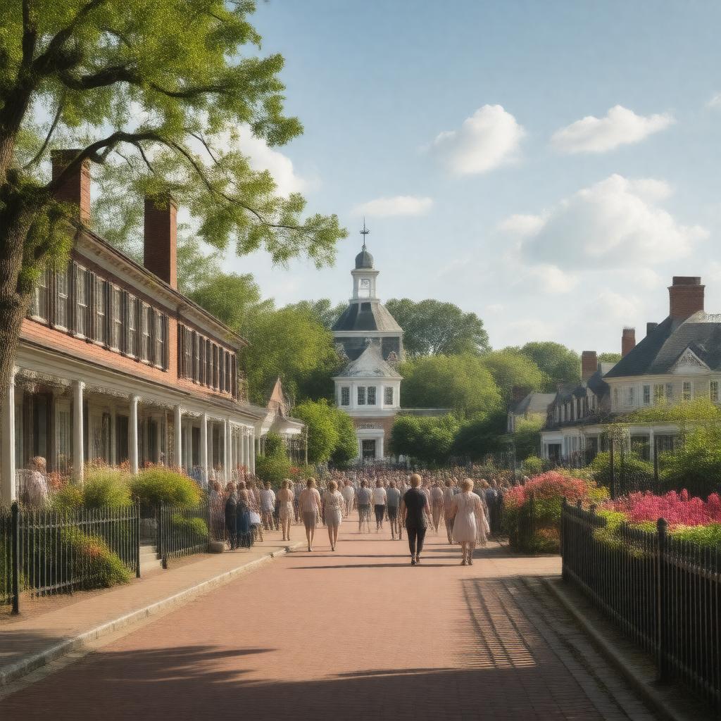 AI-created image of Williamsburg, Virginia