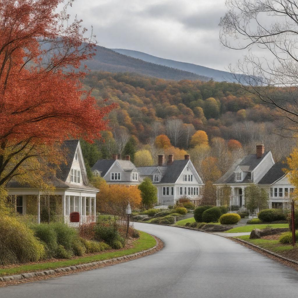 AI-created image of Williamstown, Massachusetts