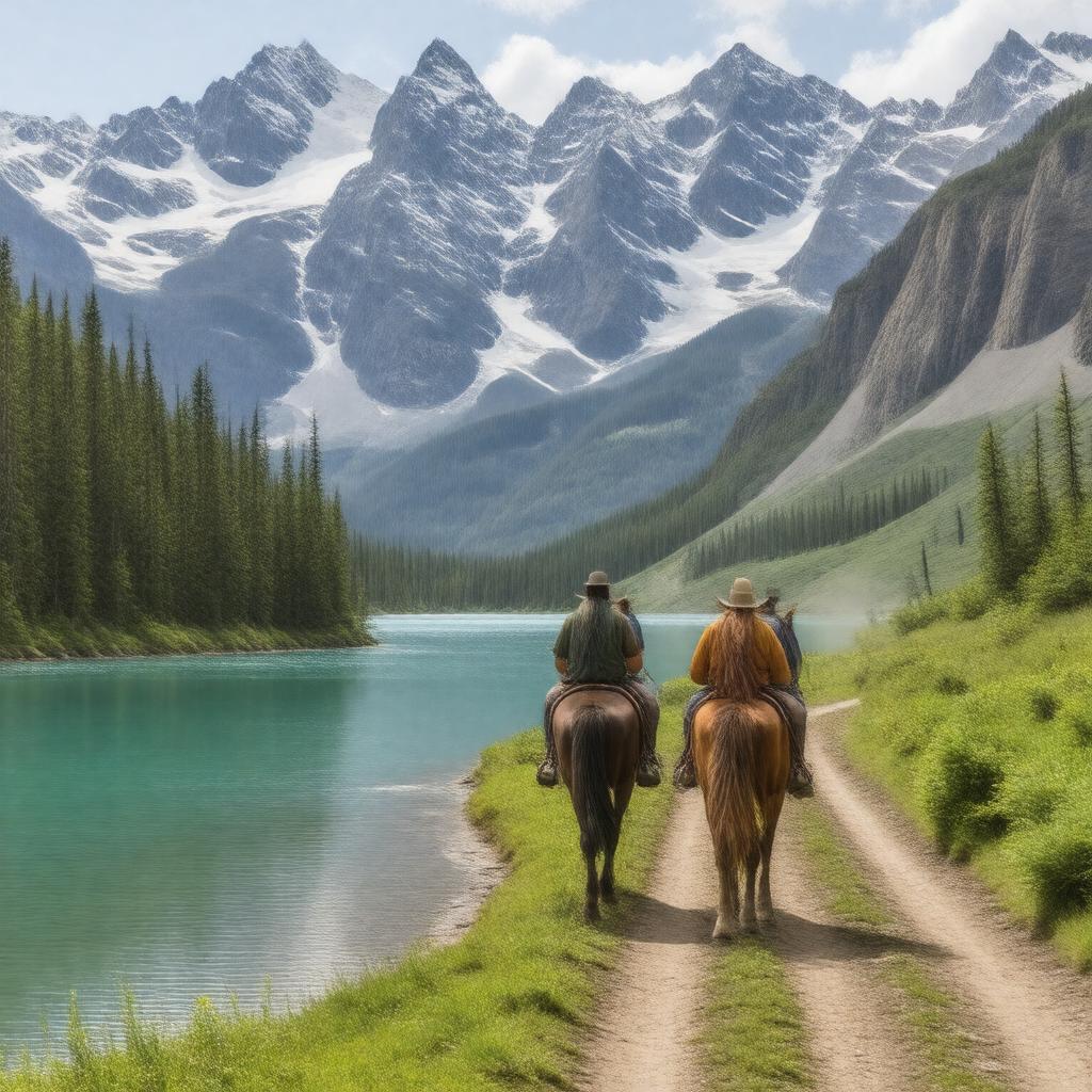 AI-created image of Willmore Wilderness Park